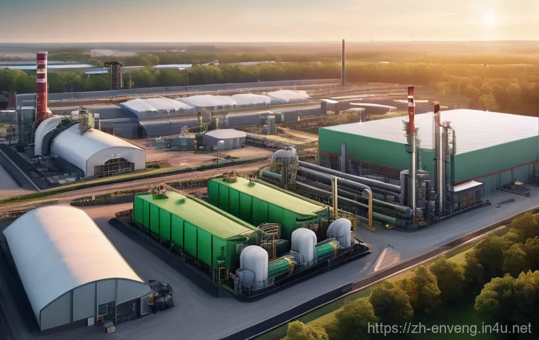 자원 효율적인 산업 공정 - **Prompt:** A futuristic, ultra-modern smart factory interior bathed in cool, ambient light. Robotic...