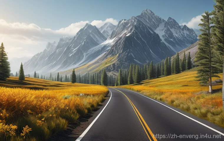 환경오염과 미세먼지 - **Prompt:** A bustling, futuristic city street at dawn, viewed from a slightly elevated perspective....