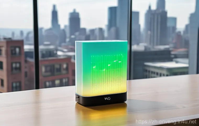 대기 오염 분석 및 제어 - **Image Prompt 1: Smart Personal Air Quality Monitoring**
    "A serene indoor scene featuring a you...